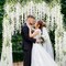 Wisteria Hanging Flowers 24 Pack Fake Flower Garland Artificial Wisteria Vines Decorations,White
